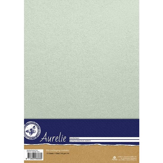 Aurelie Aurelie Sparkling Cardstock Papier Pearl 10st