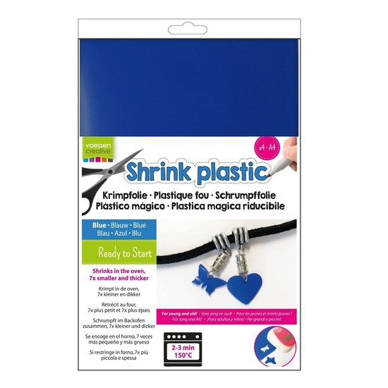 Vaessen Creative Vaessen Creative Krimpfolie A4 4st Blauw