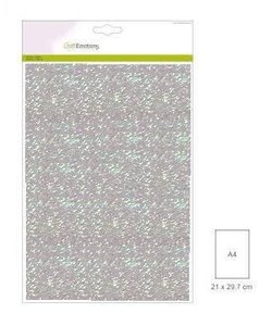 Craftemotions glitterpapier niet zelfklevend 5 vel A4 120gr baby-bl