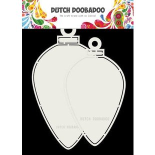 Dutch Doobadoo Snij Stencil Kerstballen Ovaal  21x12cm/15x8,5cm
