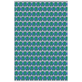Vel Decopatch Papier Patroon Groen/Blauw/Wit