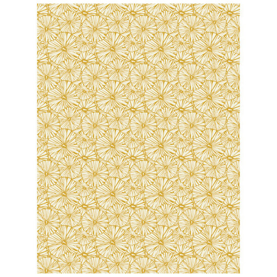 Decopatch Vel Decopatch Papier Textuur Bloemenprint Ecru/Goud