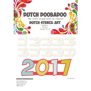 Dutch Doobadoo Snij Stencil Nummers