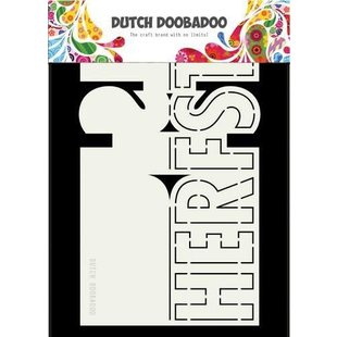 Dutch Doobadoo Snij Stencil Tekst Herfst
