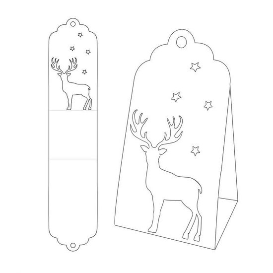 Vaessen Creative Vaessen Creative Snijmal Doos Met Hert