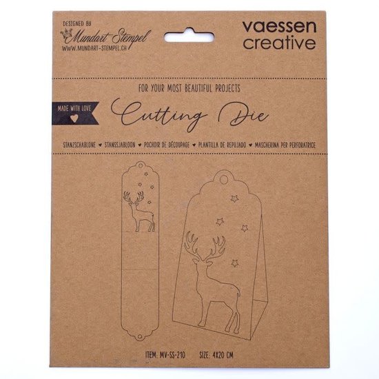 Vaessen Creative Vaessen Creative Snijmal Doos Met Hert