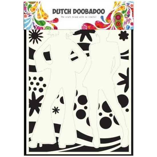 DDBD Dutch Doobadoo Mask Stencil A4 Dancing Power