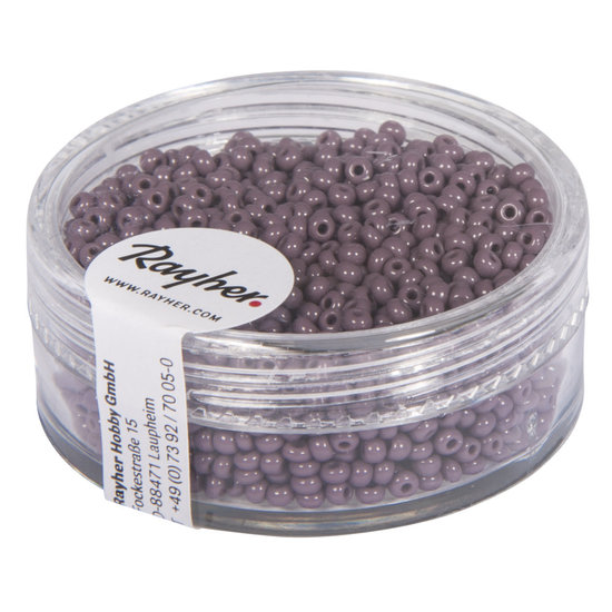 Rayher Rayher Rocailles Borduurkralen Opaque 2mm Donker Lila 17g