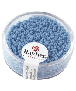 Rayher Rocailles Borduurkralen Opaque 2mm Licht Blauw 17g