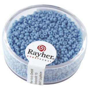 Rayher Rocailles Borduurkralen Opaque 2mm Licht Blauw 17g