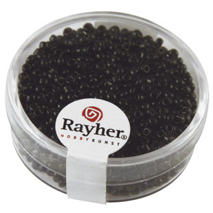 Rayher Rocailles Borduurkralen Opaque 2mm Zwart 17g