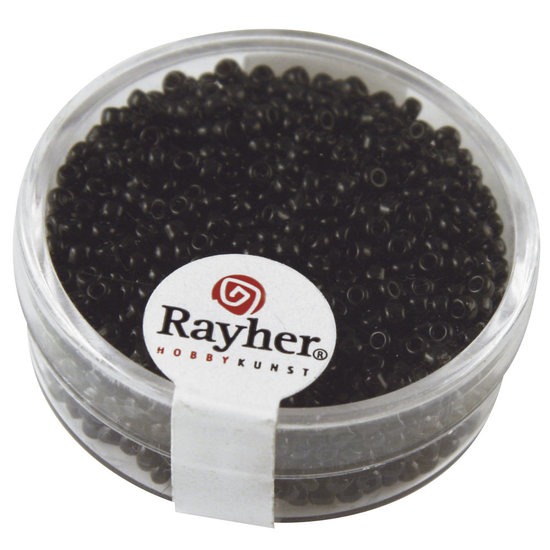 Rayher Rayher Rocailles Borduurkralen Opaque 2mm Zwart 17g