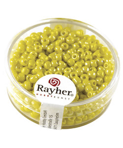 Rayher Rocailles Borduurkralen Opaque Luster 2,6mm Geel 17g