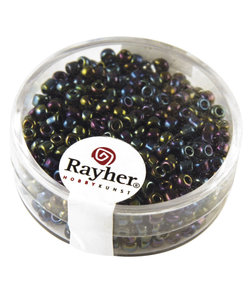 Rayher Rocailles Borduurkralen Opaque Luster 2,6mm Zwart 17g