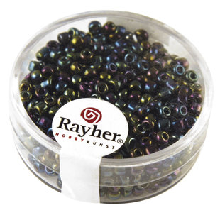 Rayher Rocailles Borduurkralen Opaque Luster 2,6mm Zwart 17g