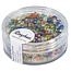 Rayher Borduurkralen, 2,6 mm ø, transp.lustré , assorti, Doos 17g