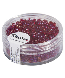 Rayher Rocailles Borduurkralen Transparant Luster 2,6mm Wijn Rood 17g