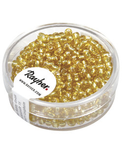 Rayher Rocailles Borduurkralen Zilveren Kern 2,6mm Goud 16g