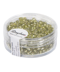 Rayher Rocailles Borduurkralen Zilveren Kern 2,6mm Licht Groen 16g