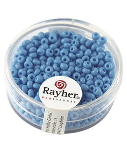 Rayher Rocailles Borduurkralen Opaque 2,6mm Licht Blauw 17g