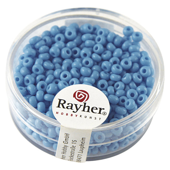 Rayher Rayher Rocailles Borduurkralen Opaque 2,6mm Licht Blauw 17g