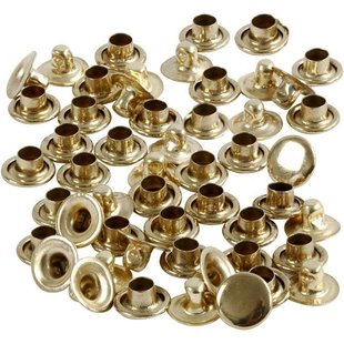Rivets koper d:7mm, 50 stuks