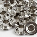Creotime Rivets zilver d:7mm, 50 stuks