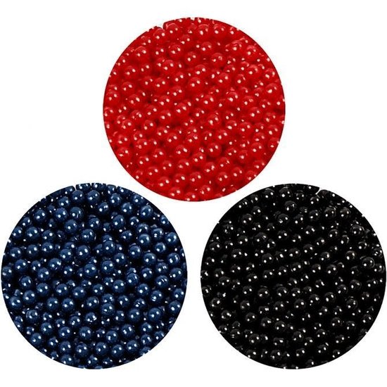 Creotime Pearl Clay Zwart/Blauw/Rood