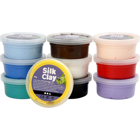 Creotime Silk Clay Set Basis Kleuren #1