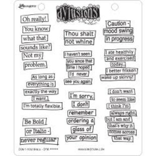 Dylusions Ranger Dylusions Cling Stamp Set Don't hold back