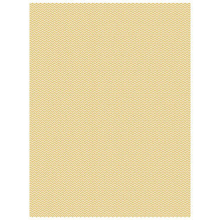 Vel Decopatch Papier Textuur Golfjes Wit/Goud
