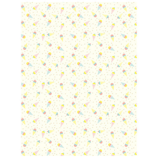 Decopatch Vel Decopatch Papier Textuur Patroon IJsjes Geel/Blauw/Roze