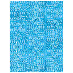 Vel Decopatch papier Patroon wit/blauw/licht blauw