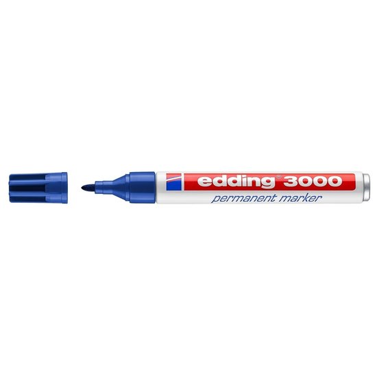 Edding Edding 3000 Permanent Marker Blauw