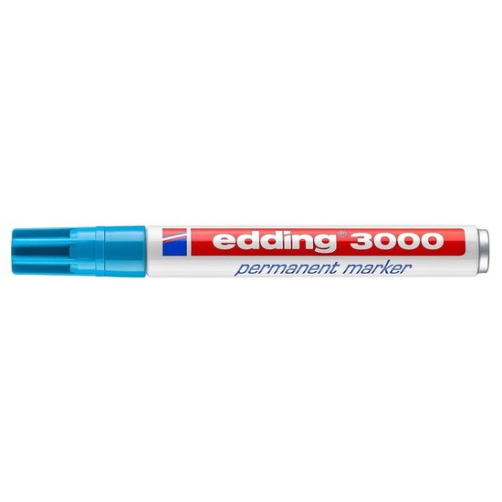 Edding Edding 3000 Permanent Marker Licht Blauw