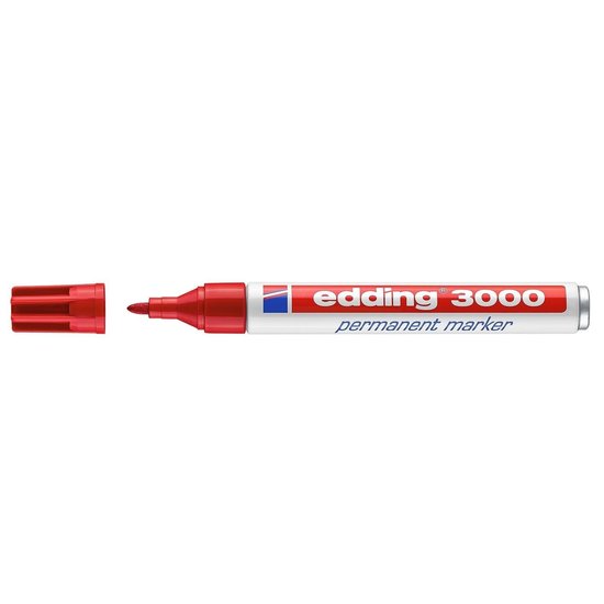 Edding Edding 3000 Permanent Marker Rood