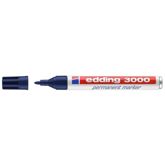 Edding Edding 3000 Permanent Marker Staalblauw