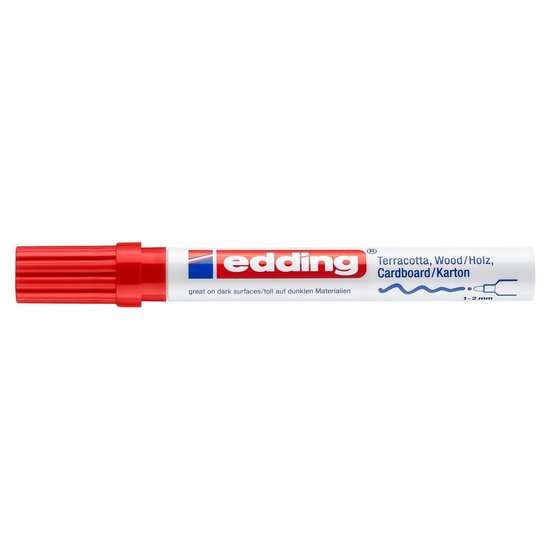 Edding Edding 4040 Matlakmarker Rood