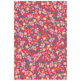 Vel Decopatch papier Bloemenprint rood/roze/blauw/geel