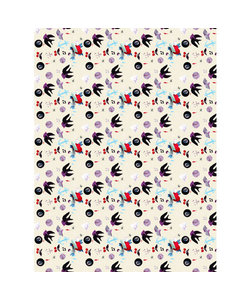 Vel Decopatch Papier Patroon Vogel/Bal/Anker Wit/Rood/Grijs/Blauw