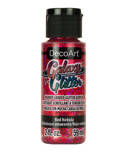 DecoArt Galaxy Glitter 59ml Red Nebula