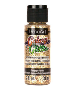 DecoArt Galaxy Glitter 59ml Champagne Starburst