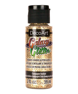 DecoArt Galaxy Glitter 59ml Champagne Starburst