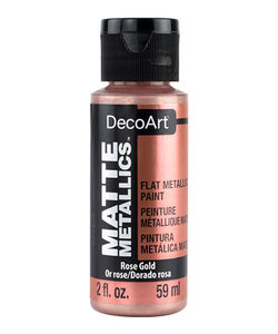 DecoArt Matte Metallic 59ml Rose Gold