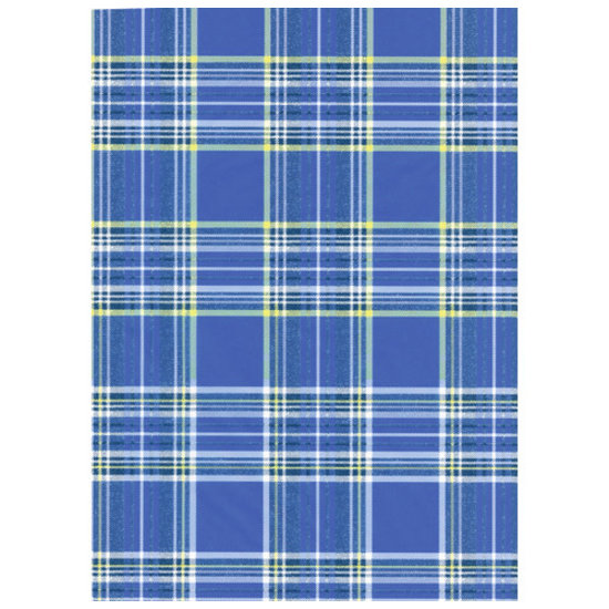 Decopatch Vel Decopatch Papier Patroon Ruitpatroon Blauw/Wit/Groen