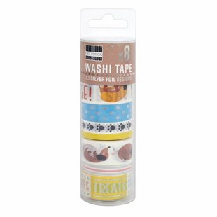 First Edition Washi Tape Sausage Dogs 8st