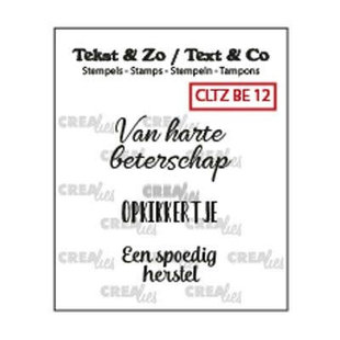 Crealies Stempel Tekst & Zo Beterschap 12