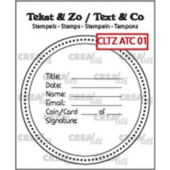 Crealies Crealies Stempel Tekst & Zo Voor Label
