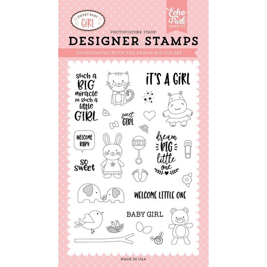 Echo Park Echo Park Sweet Baby Girl Stempel