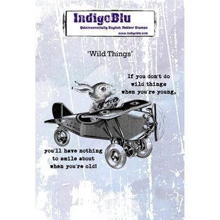 Indigo Blu rbr stamp A6 Wild Things